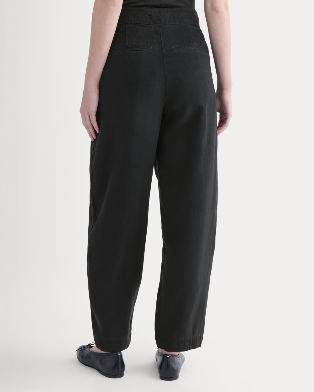 Patch Pocket Ballon Pant in Buttersoft in Black — detail view