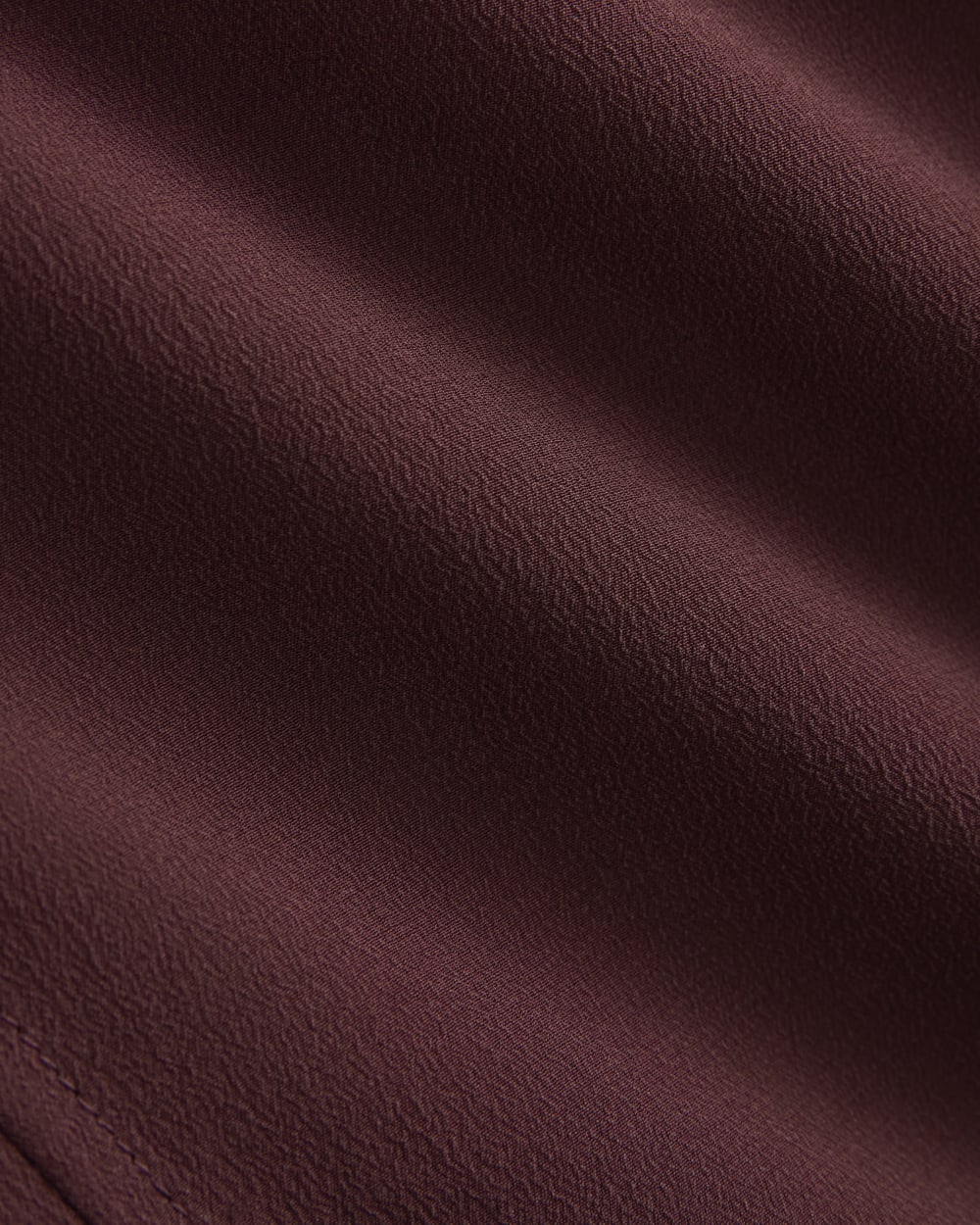 Dolman Top in Washable Silk in Deep Plum — detail view