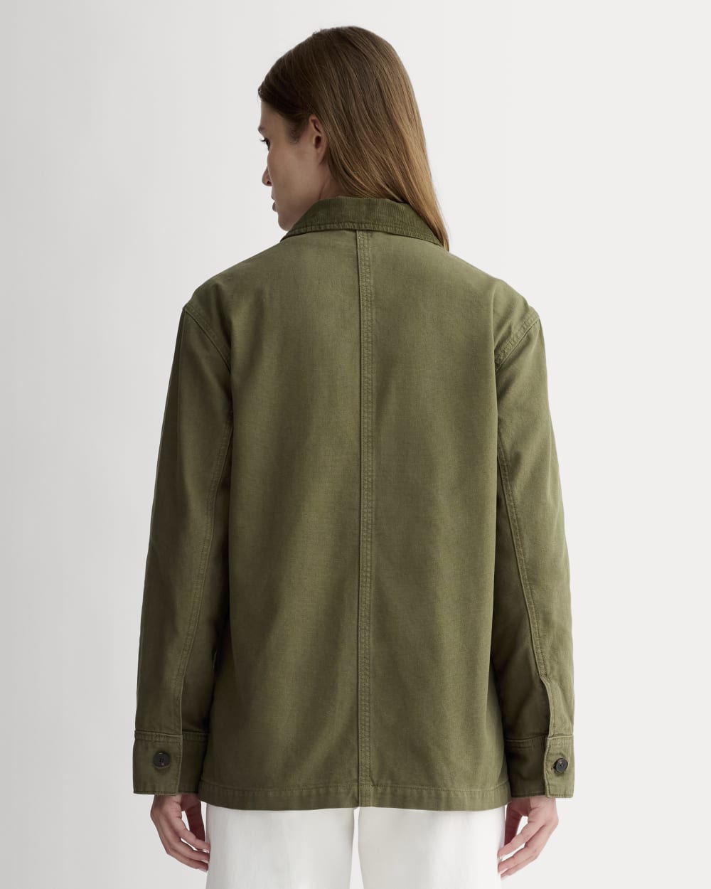 The Barn Jacket in Beech — detail view