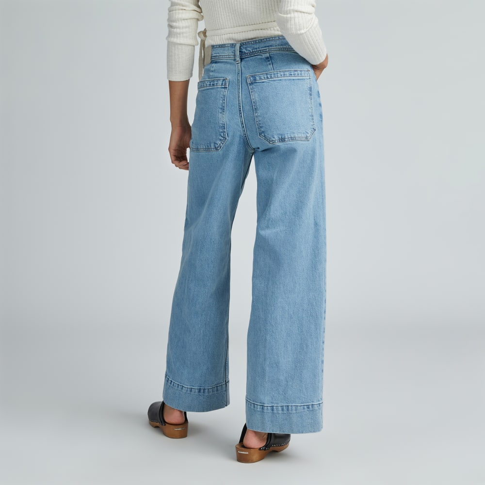 The Mariner Jean in Light Indigo — detail view