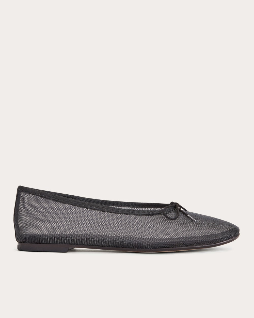 The Day Ballet Flat in Black Mesh — front view
