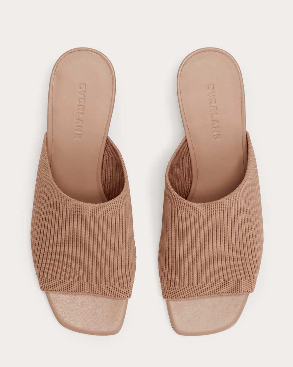 The Glove Mule in ReKnit in Blush Tan — detail view
