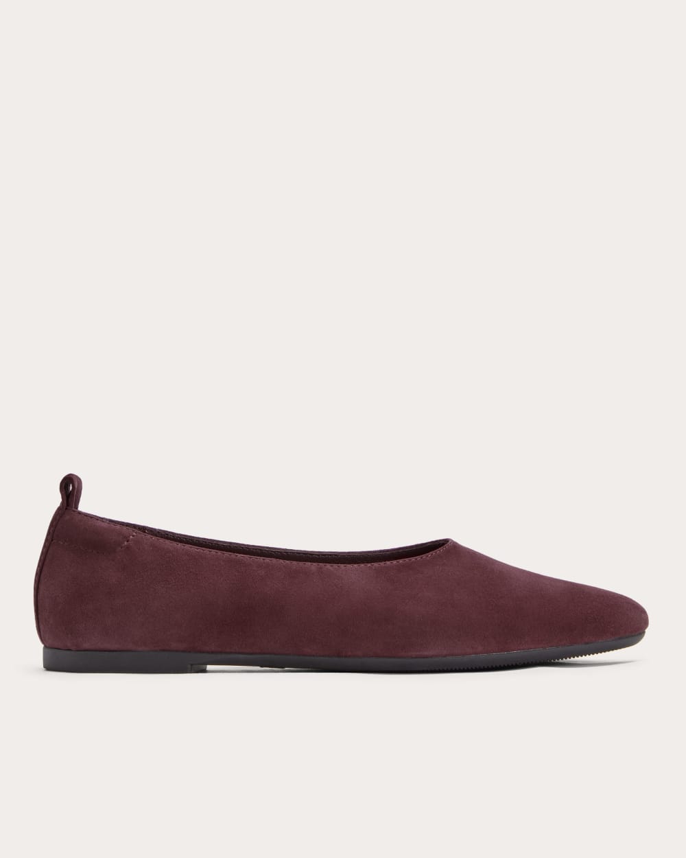 The Day Glove in Bordeaux Suede — front view
