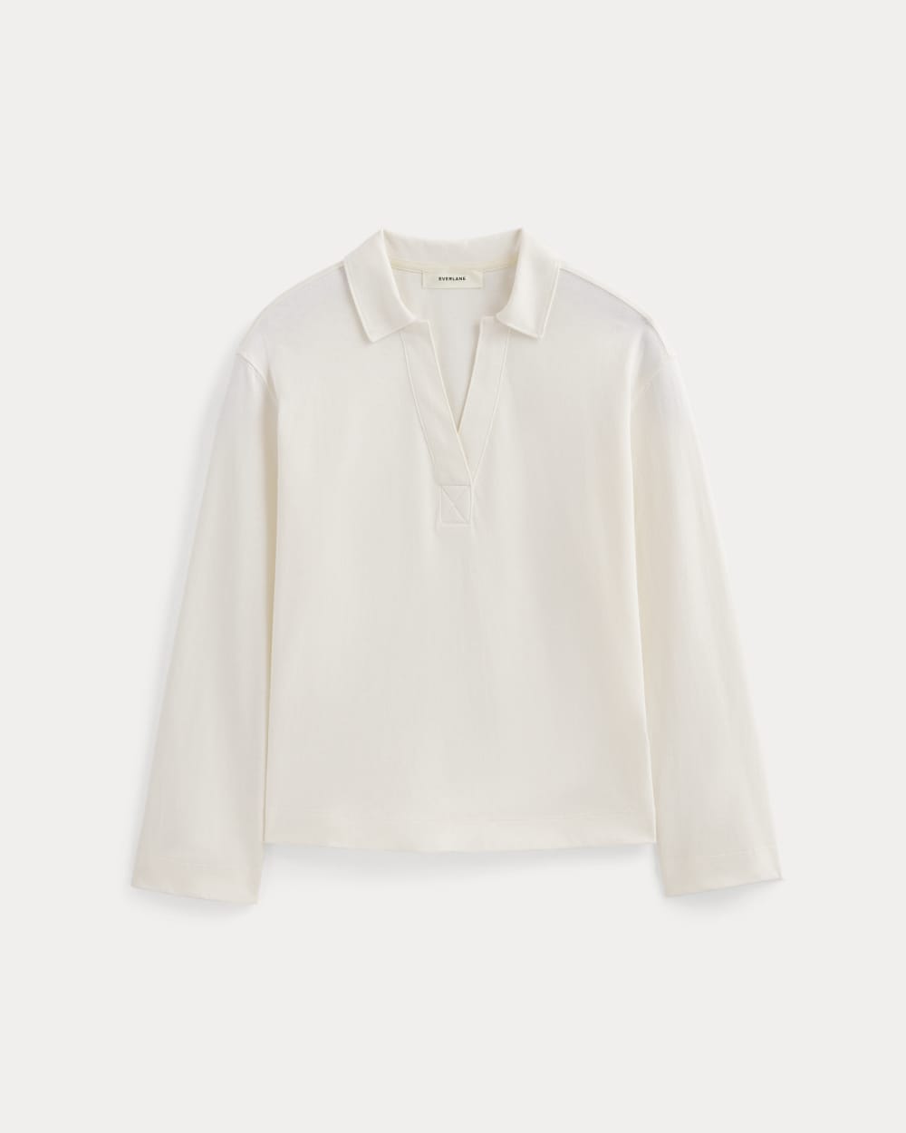 The Mariner Rugby Top in Bone — alternate view