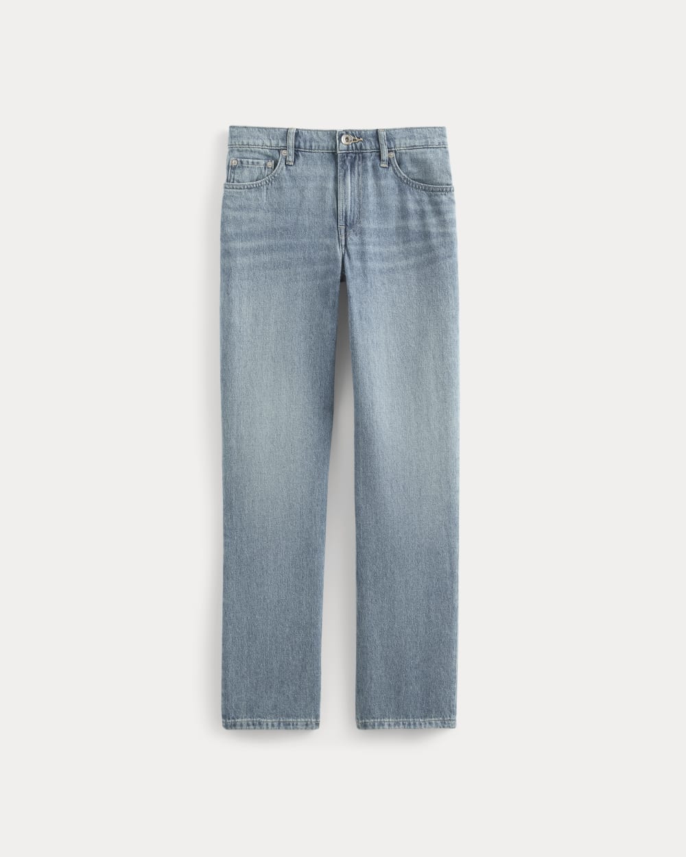 Low-Rise Straight Jean in Tungsten Scratch — alternate view