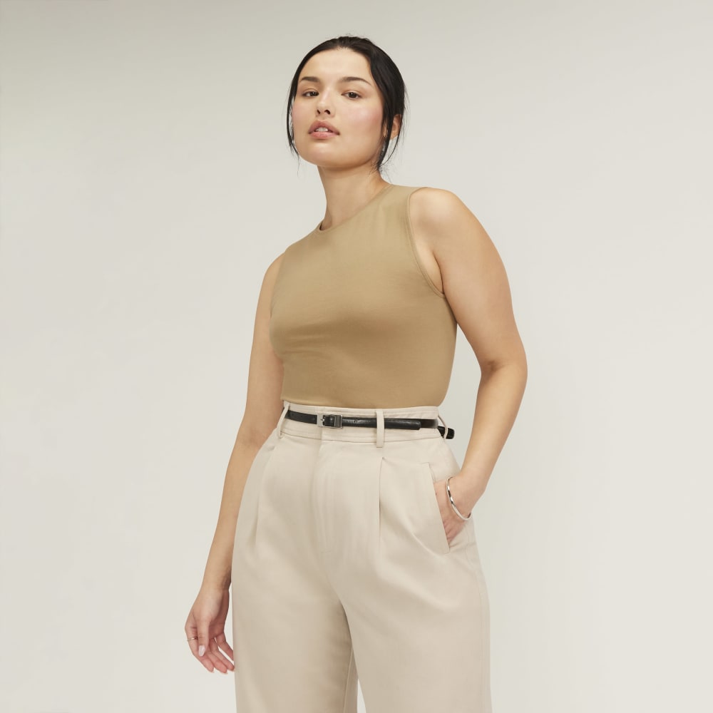The Supima® Form Tank in Tiger's Eye — front view