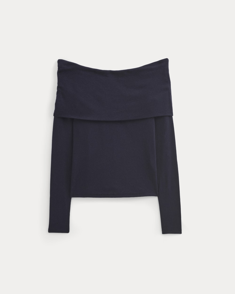 The Off-the-Shoulder Top in Butterluxe in Deep Navy — alternate view