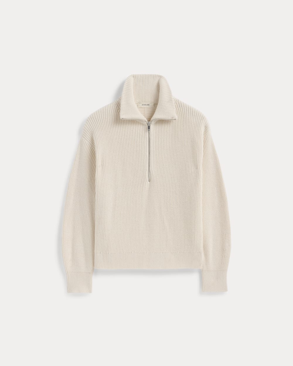 The Half-Zip in Everyday Cotton in Canvas — alternate view