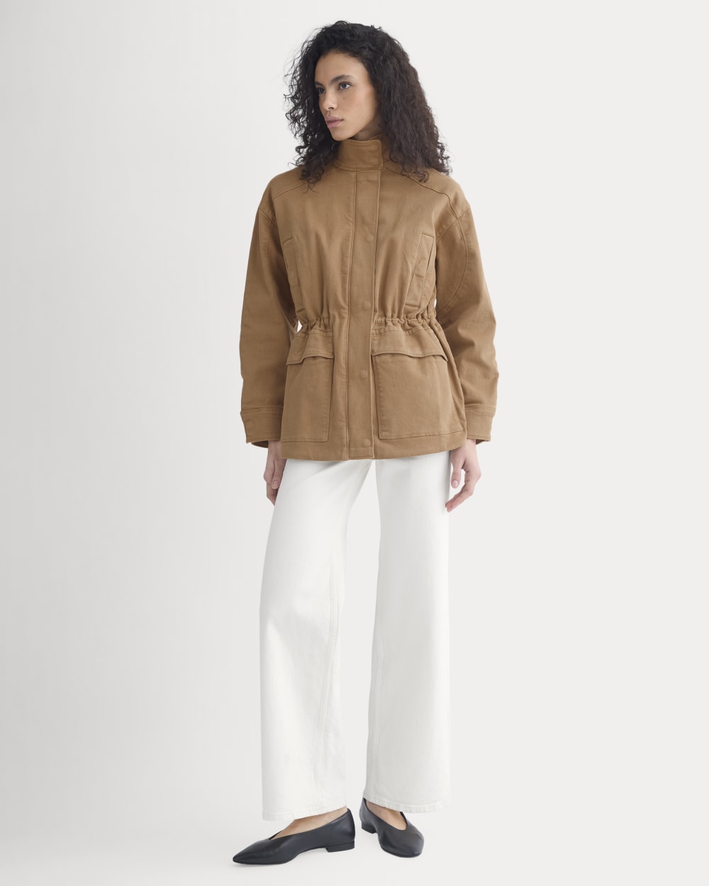 Field Jacket in Oak Brown — detail view