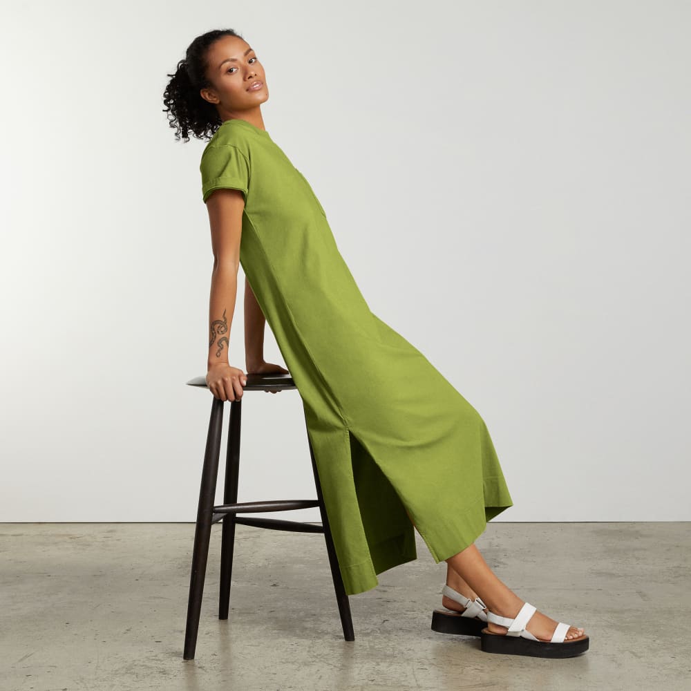 The Organic Weekend Maxi Dress in Pepper — detail view