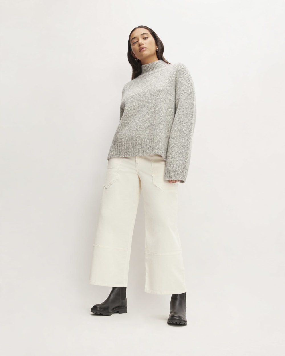 The Corduroy Gardener Pant in Bone — front view