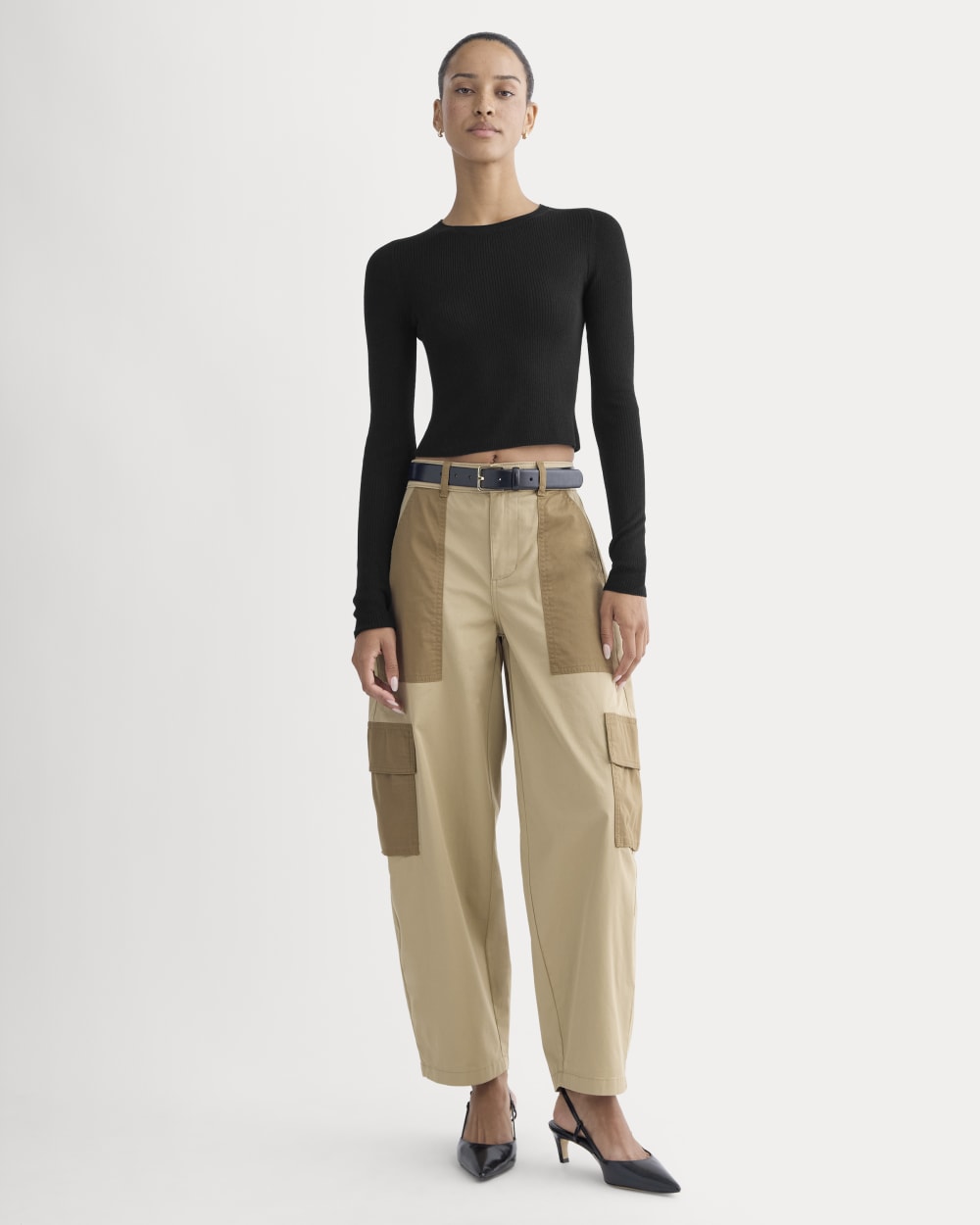 The Utility Cargo Pant in Warm Trench / Soft Brown — front view