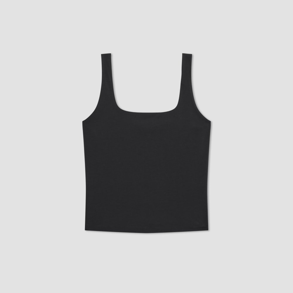 The Supima® Sleeveless Top in Black — alternate view