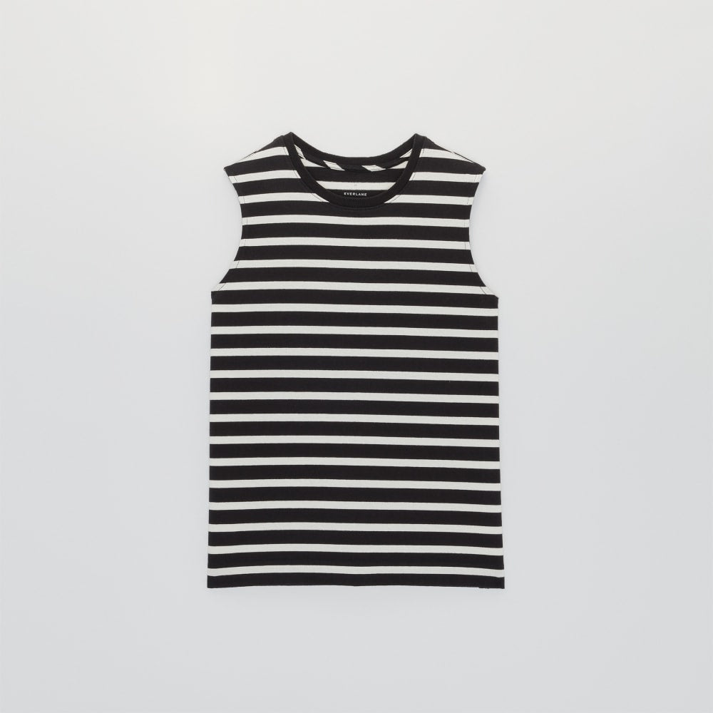 The Mariner Tank in Black / Canvas Tan — alternate view
