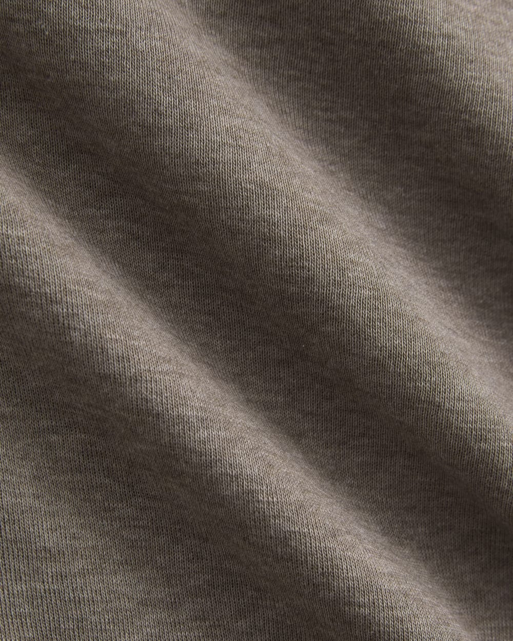 Tissue Boatneck Top in Heathered Chocolate Chip — detail view