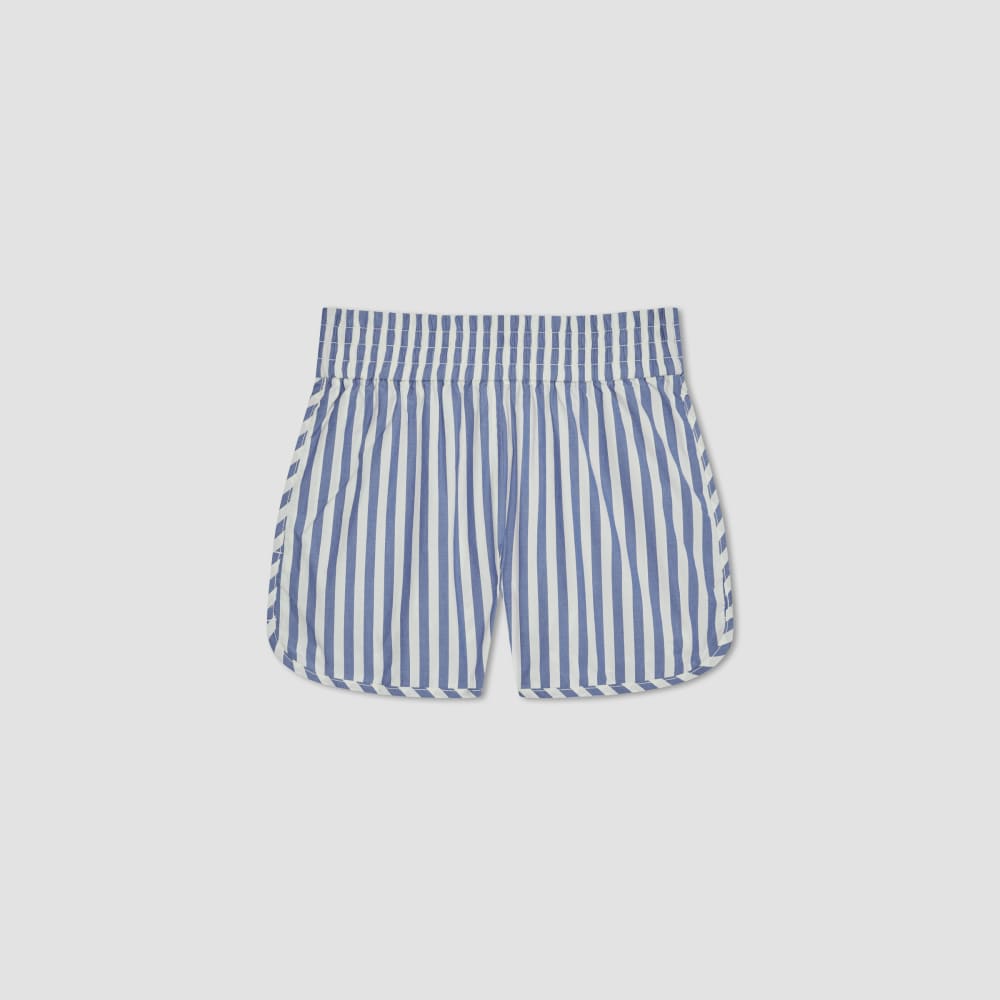 The Poplin Boxer Short in Mazarine Blue / Bone — alternate view