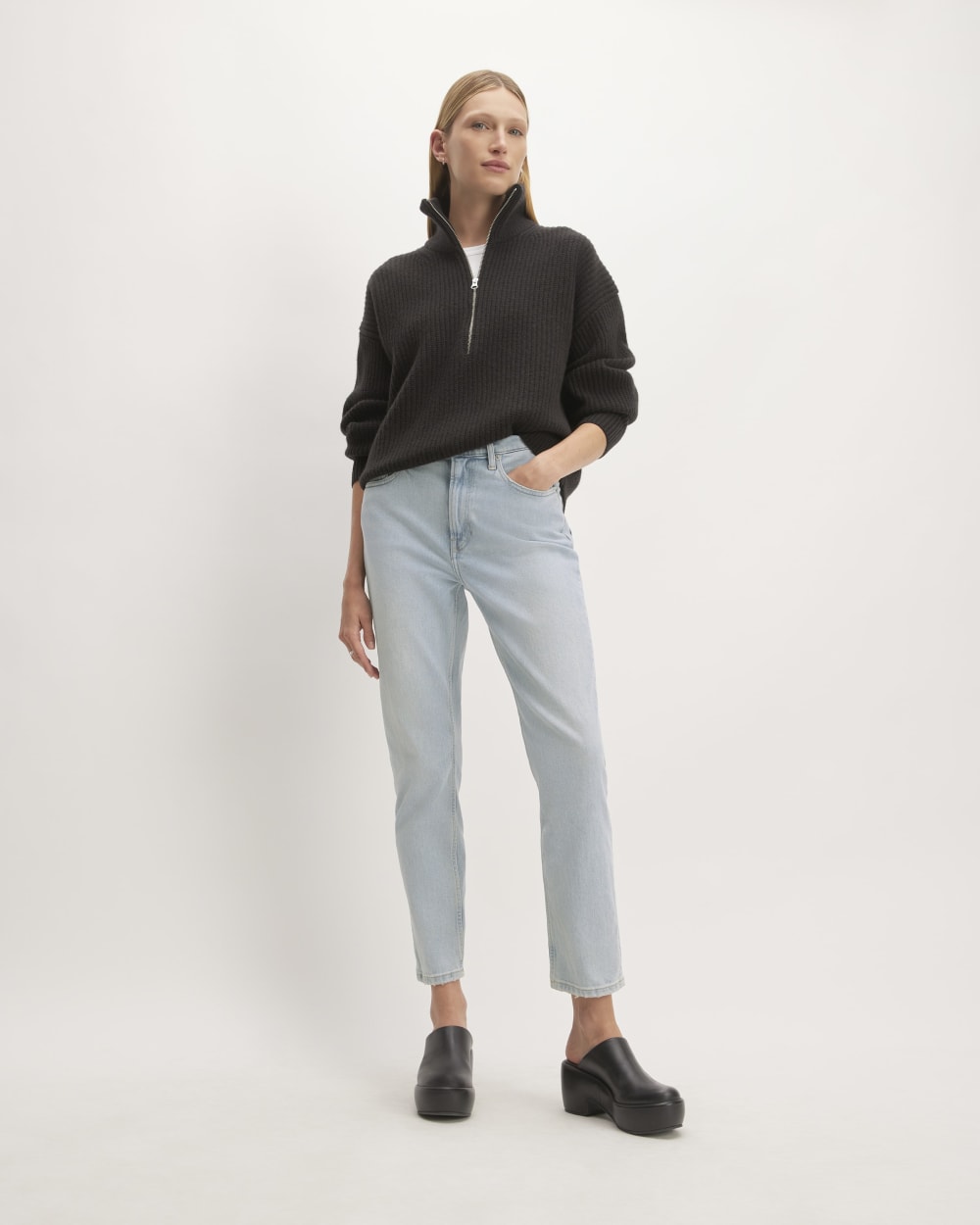 The Original Cheeky® Jean in Fog — front view