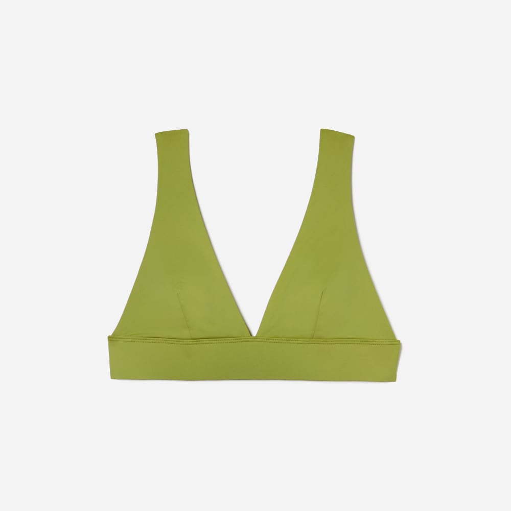 The Triangle Bikini Top in Pepper — front view