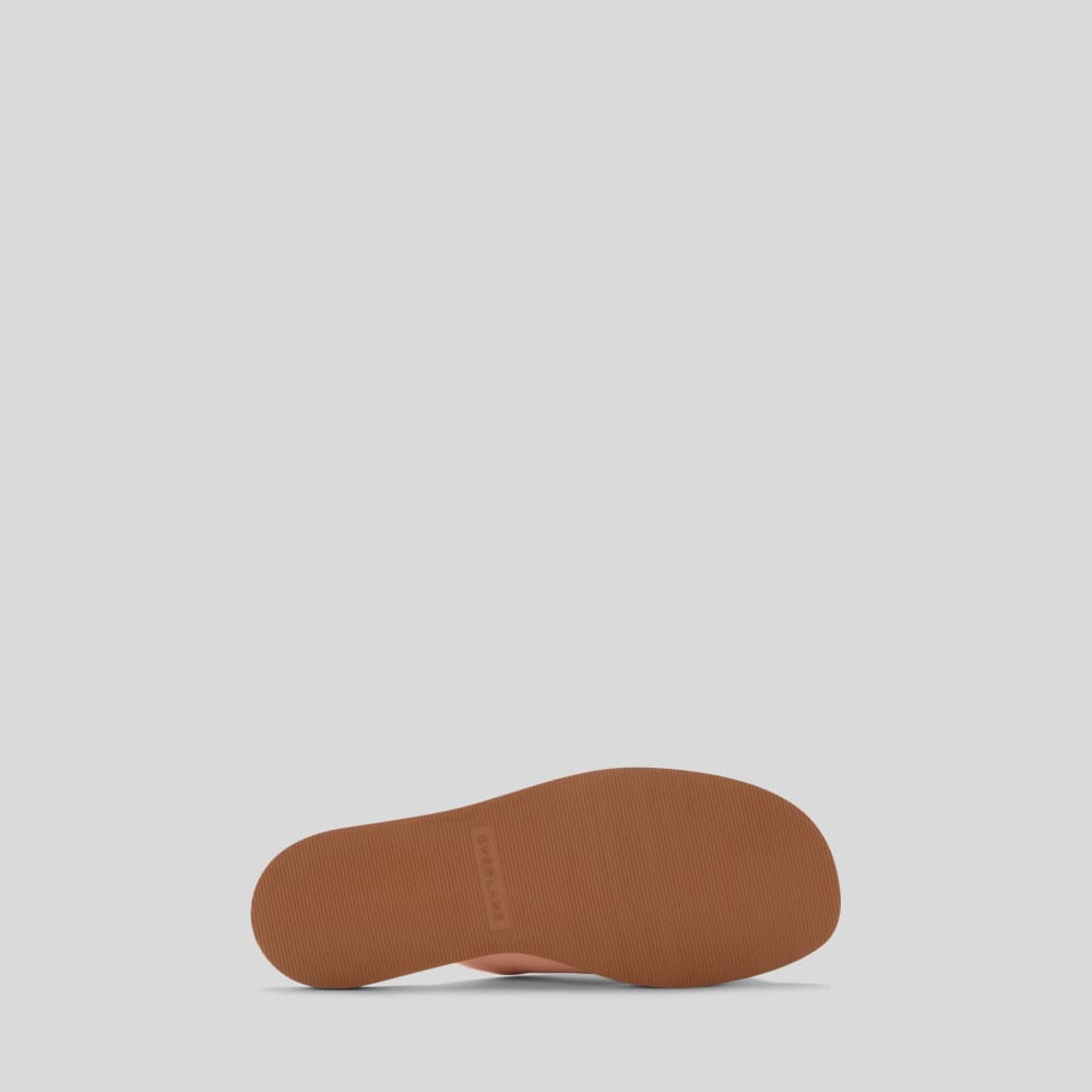 The Day Crossover Sandal in Pale Pink — detail view