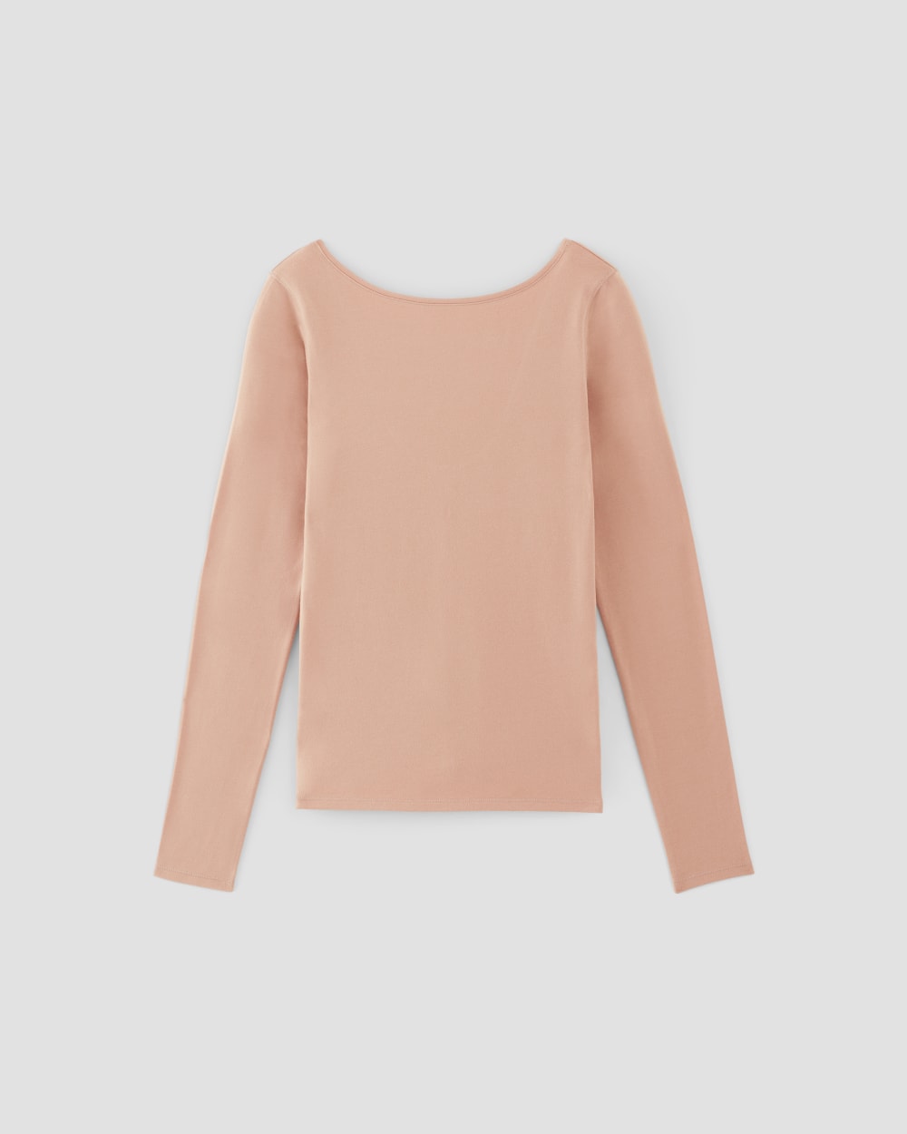 The Supima® Form Scoop-Back Tee in Blush Pink — alternate view