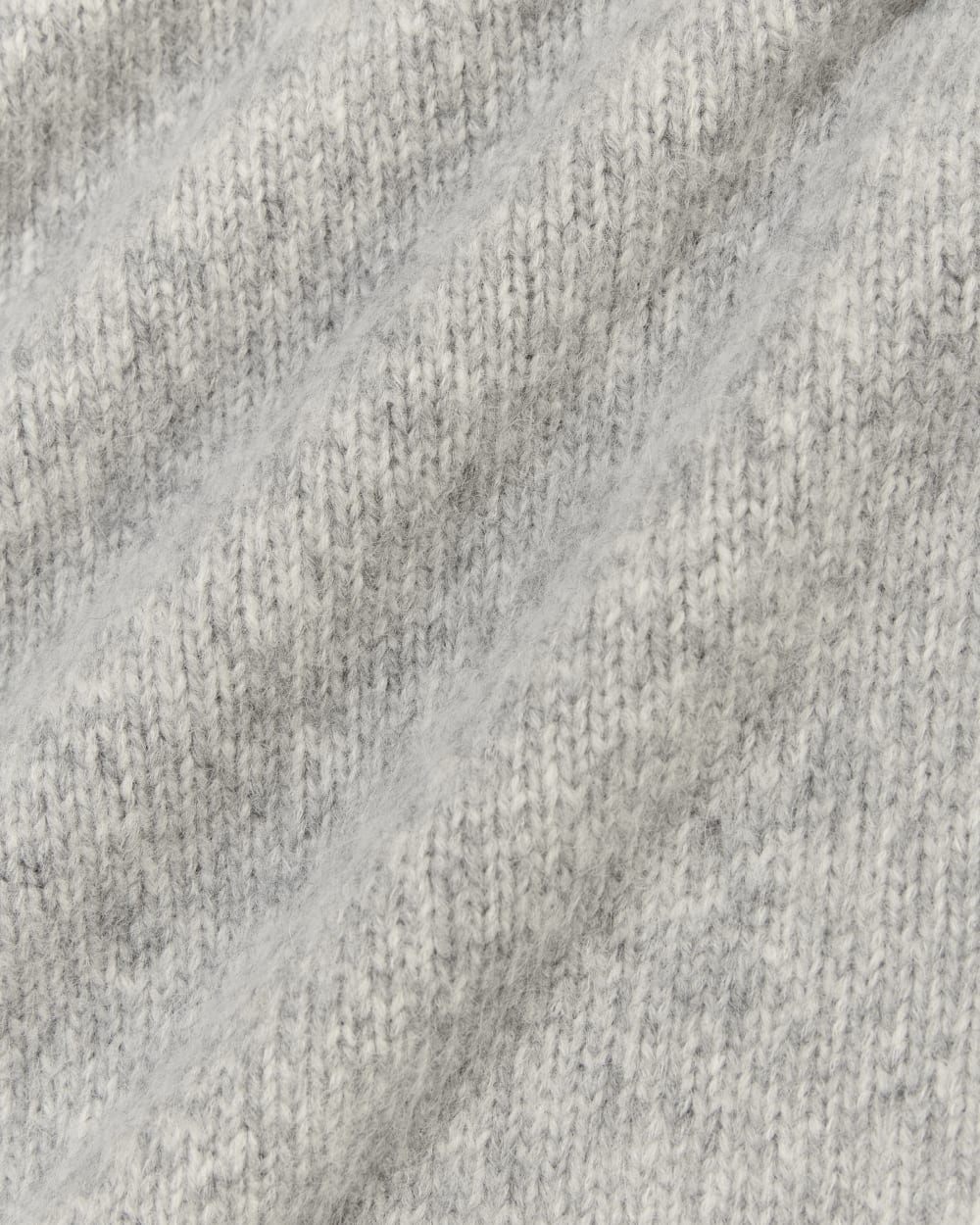 The Cloud Oversized Turtleneck in Heather Grey — detail view