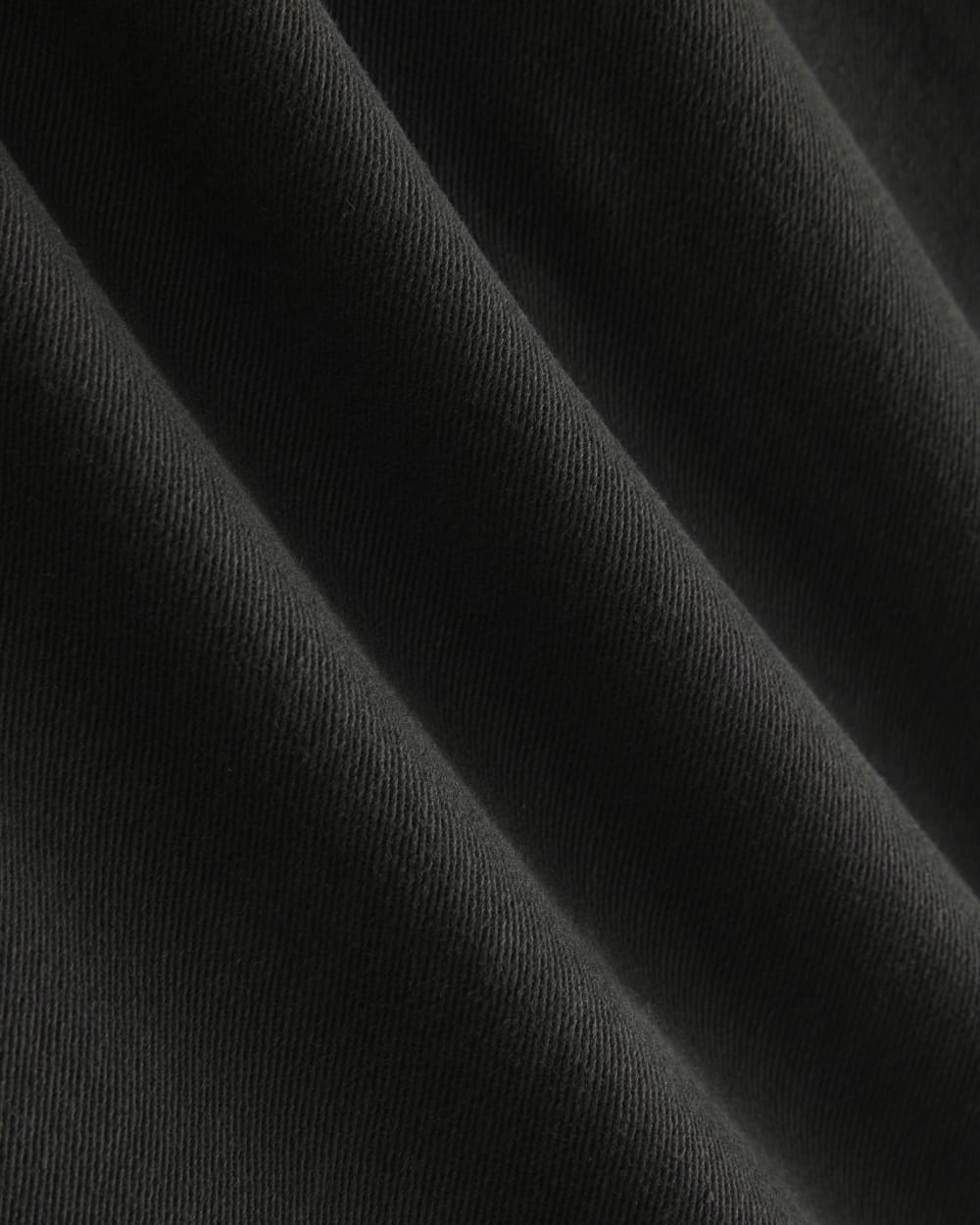 Double-Stitch Barrel Pant in Black — detail view