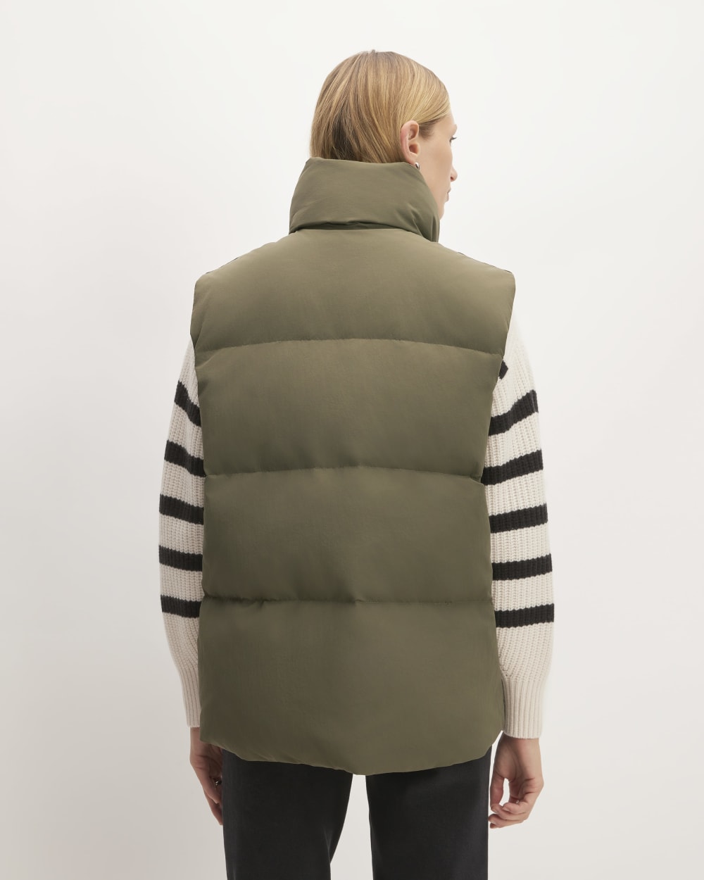 The Puffer Vest in Kalamata — detail view