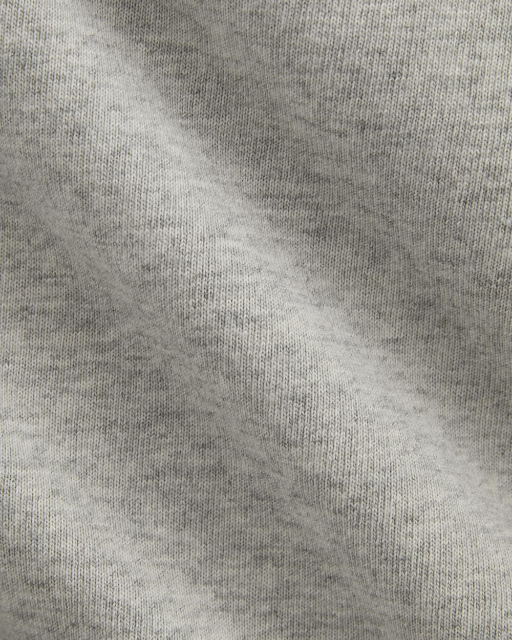 The Off-Duty Short in Pale Heather Grey — detail view