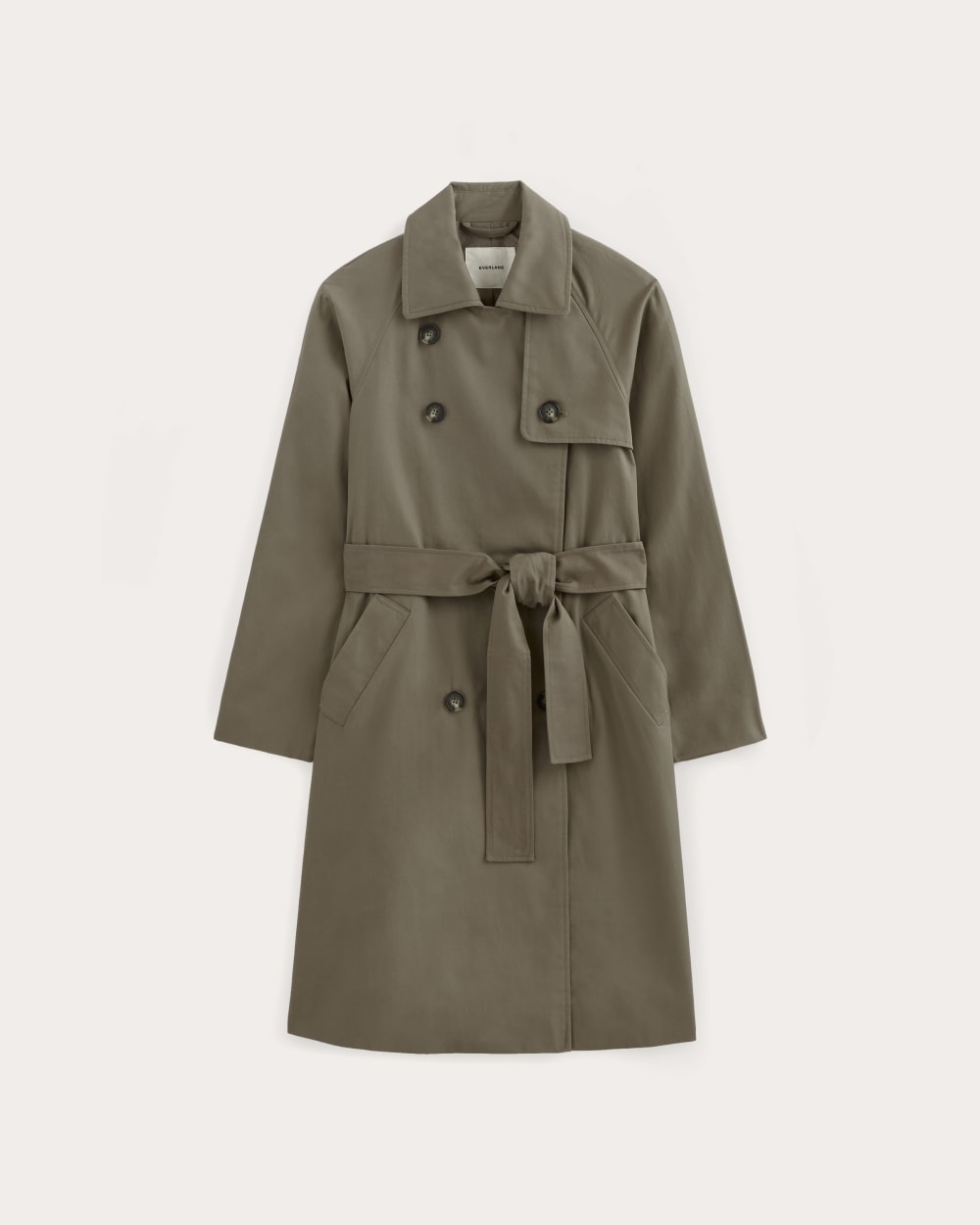 The Modern Trench Coat in Deep Taupe — alternate view
