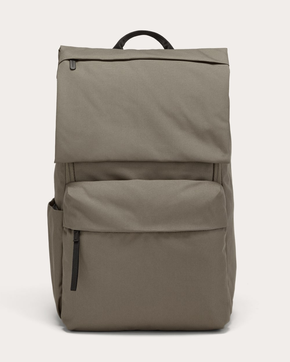 The ReNew Transit Backpack in Warm Charcoal — front view