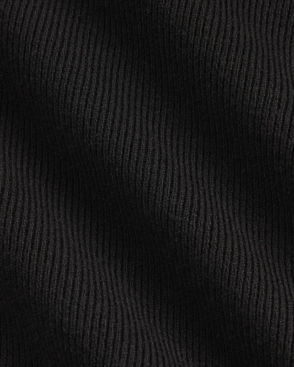 The Knit Boatneck Top in Black — detail view