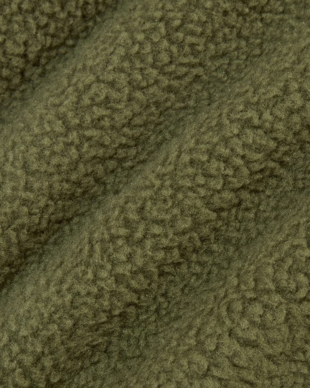 The ReNew Fleece Oversized Half-Zip in Kalamata — detail view