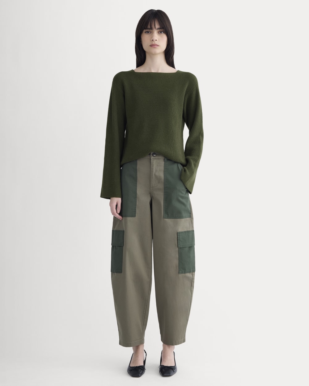 The Utility Cargo Pant in Kalamata / Duffel Bag — front view
