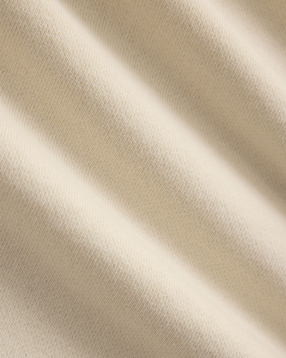 Lightweight Terry Long Shorts in Parchment — detail view