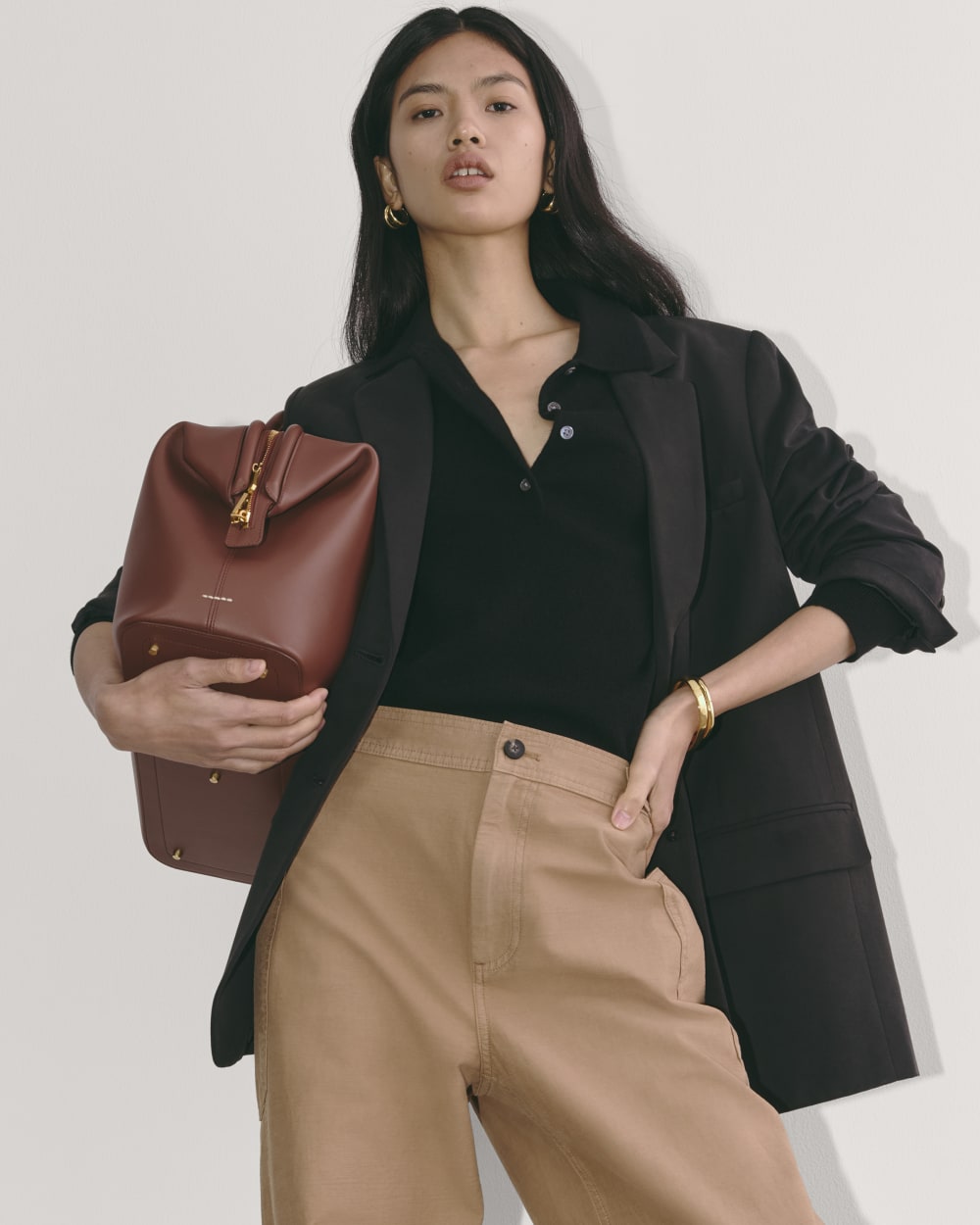 The Fatigue Barrel Pant in Toasted Coconut — detail view