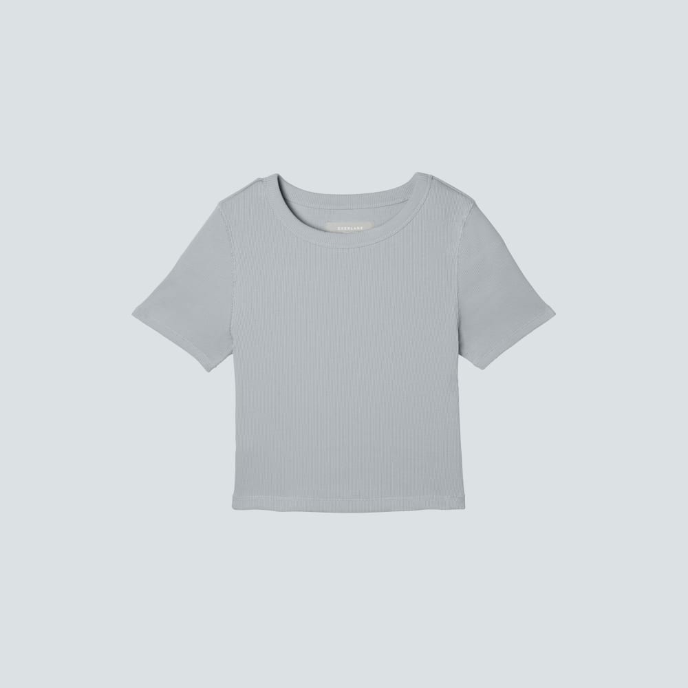 The ’90s Rib Tee in Sky — front view