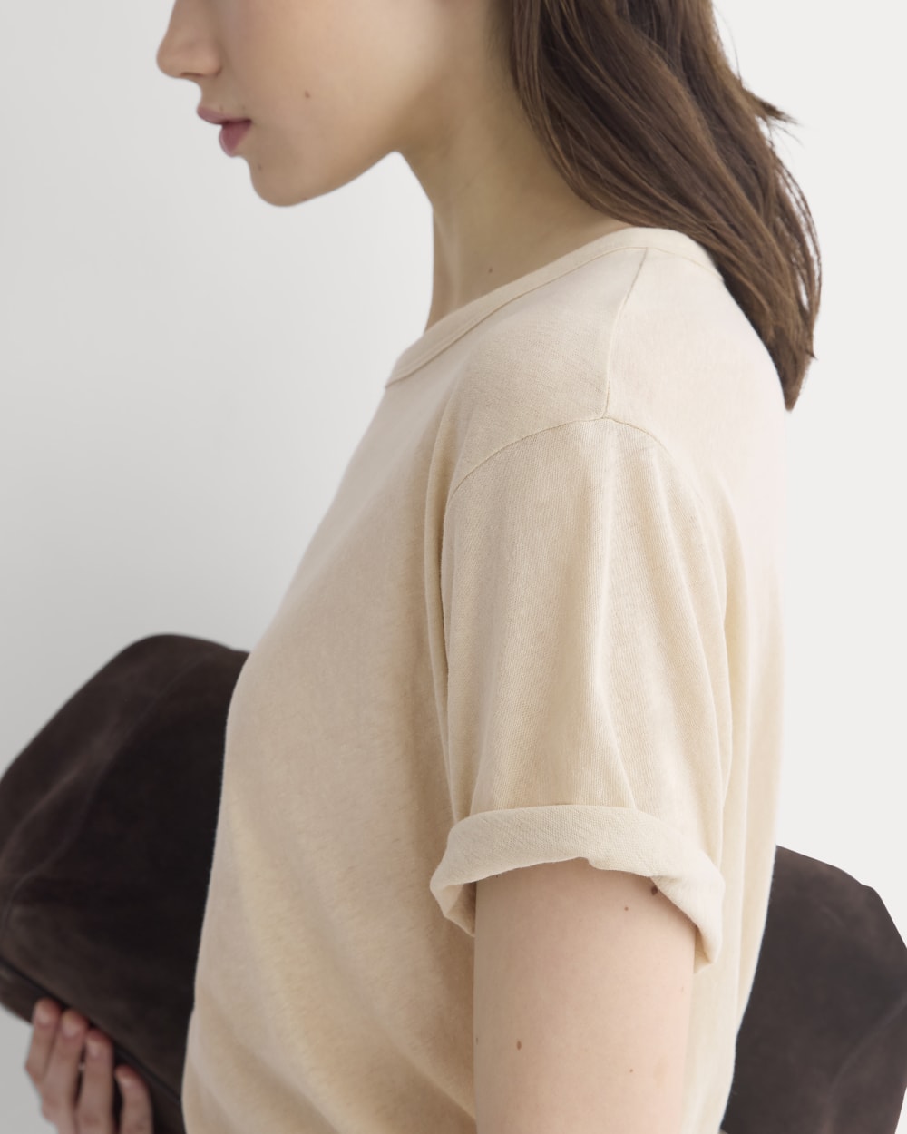 The Air Tee in Peyote — detail view