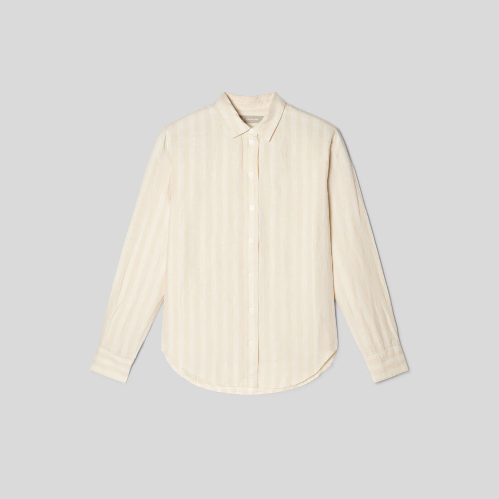 The Must-Have Shirt in Linen in Brazilian Sand / Canvas Tan — alternate view