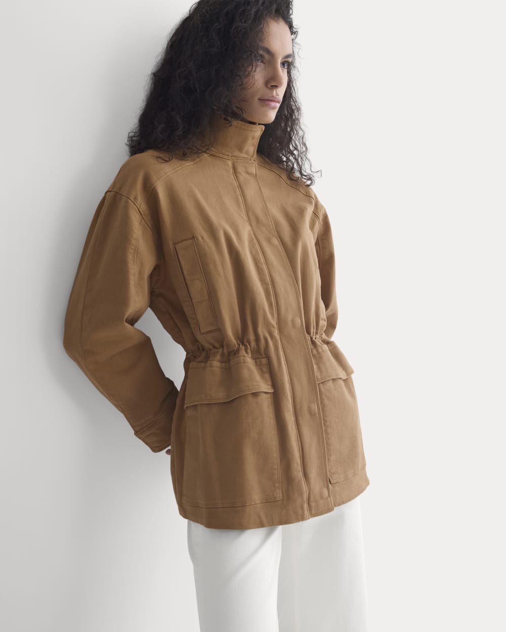 Field Jacket in Oak Brown — front view