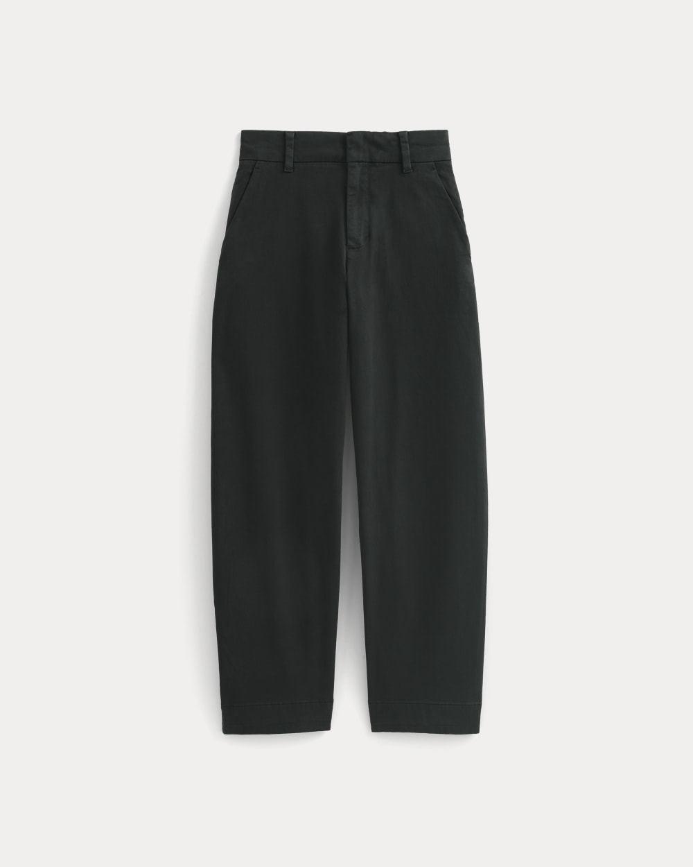 Cotton Twill Chino in Black — alternate view