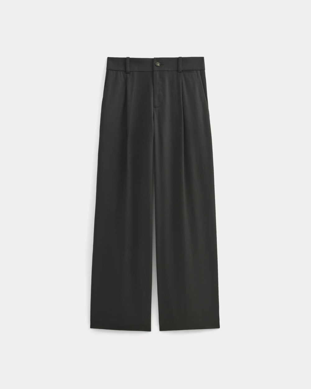 Wide-Leg Trouser in Buttersmooth in Black — alternate view