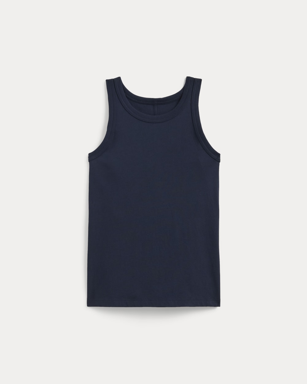 The Tank in Essential Cotton in Navy — alternate view