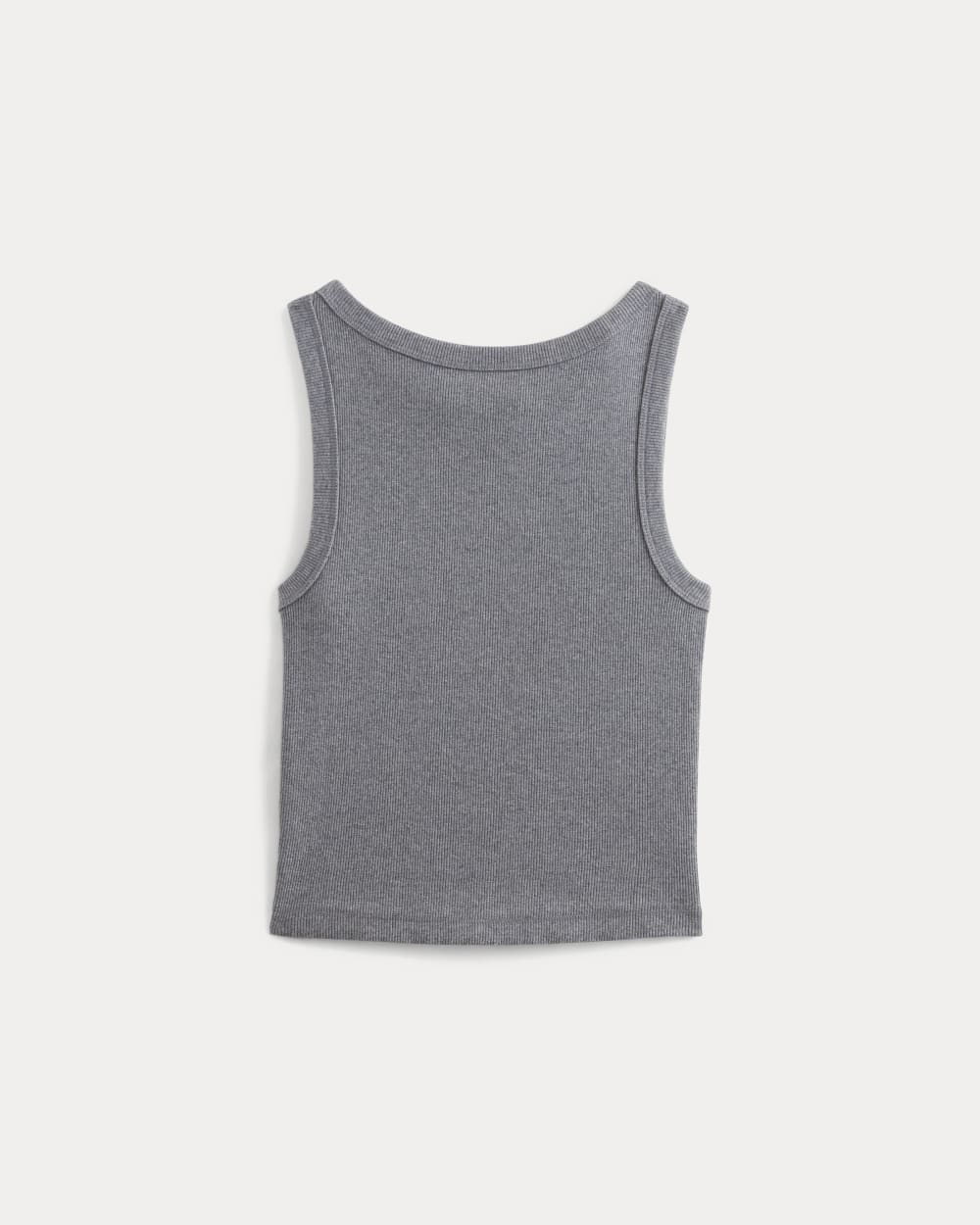 The Selfie Boatneck Tank in Mid Heather Grey — alternate view