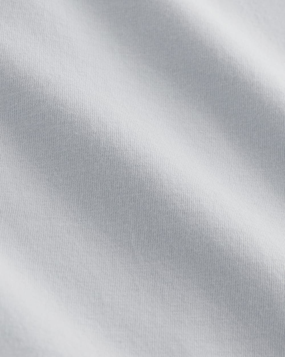 The Box-Cut Tee in Essential Cotton in Air Blue — detail view