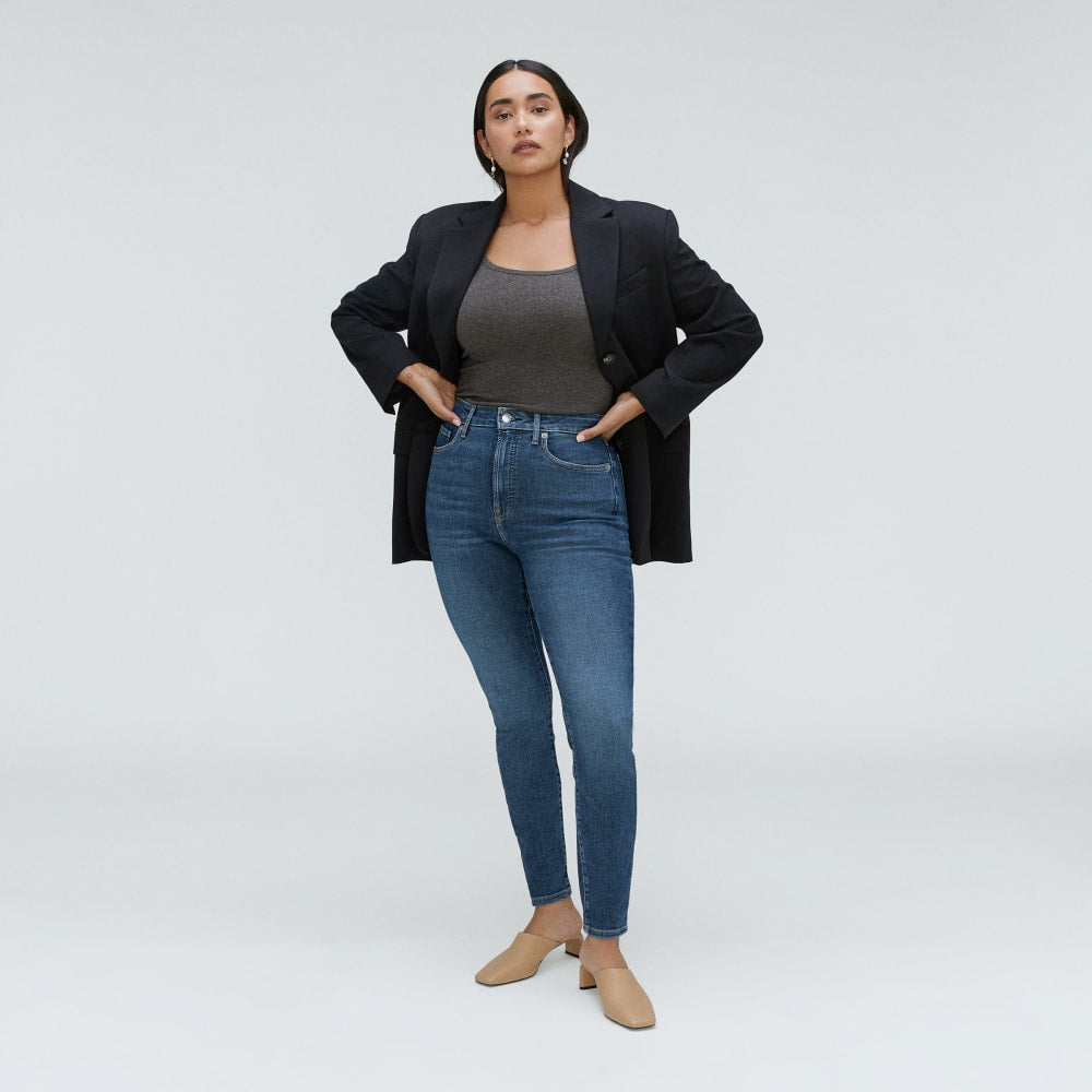 The Way-High® Hourglass Skinny Jean in Authentic Blue — front view