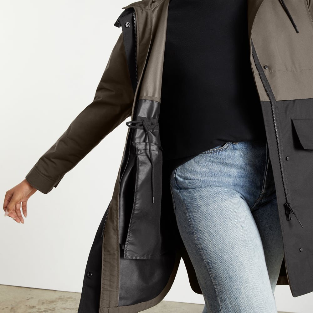 The Anorak in Forest / Black — detail view