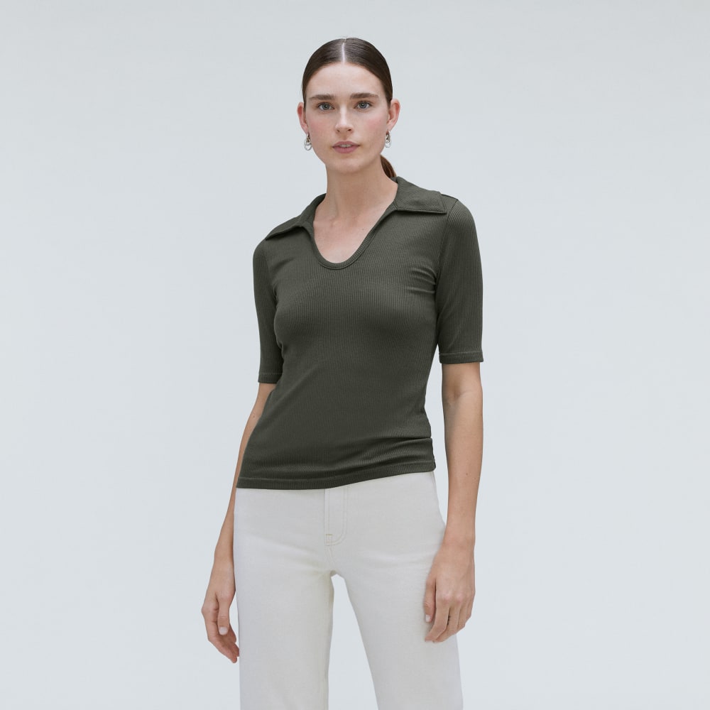 The Super-Soft Short Sleeve Polo in Kambaba — alternate view