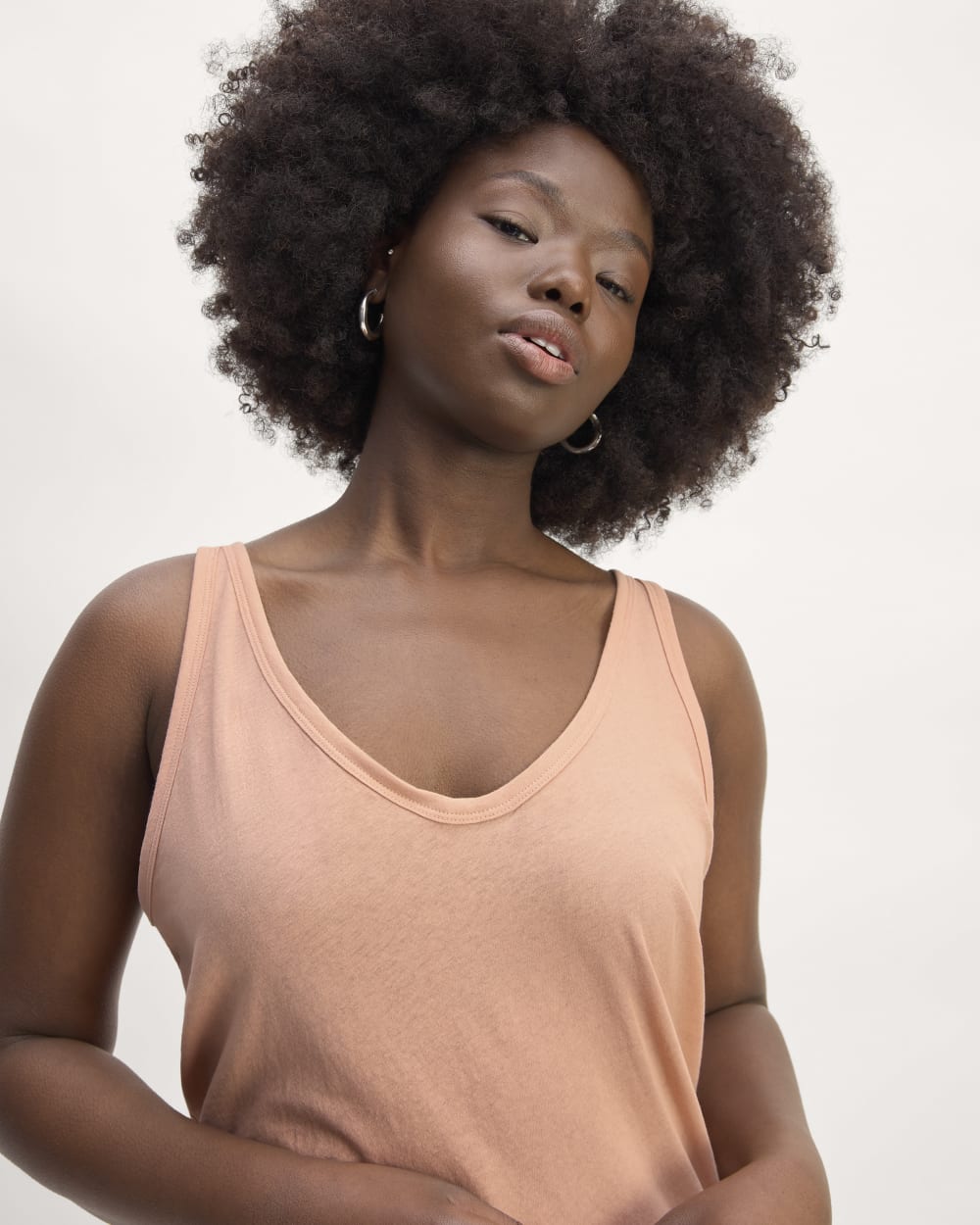 The Air Cami in Blush Pink — front view
