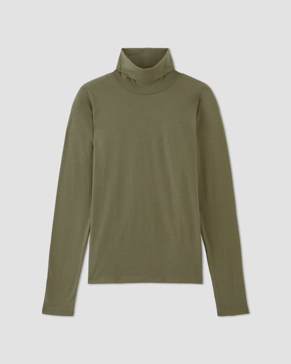 The Organic Cotton Turtleneck in Kalamata — alternate view