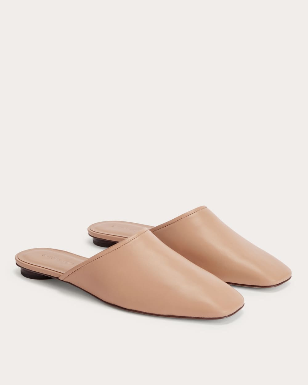 The Day Mule in Blush Tan — detail view
